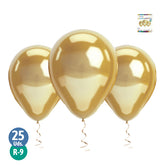 GOLDEN CHROME #9 BALLOON X25
